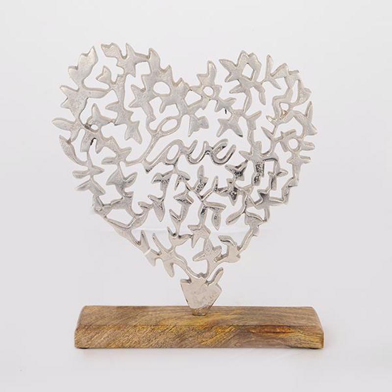 Διακοσμητικά Επιτραπέζια agiovlasitishome - ΣΗΜΑΝΤΙΚΟ: Σε περίπτωση διαφοράς τιμής από το κατάστημα ισχύει παντα και μόνο η τιμή του καταστήματος ESTHETI home Επιτραπέζιο Διακοσμητικό Καρδιά Μεταλλική